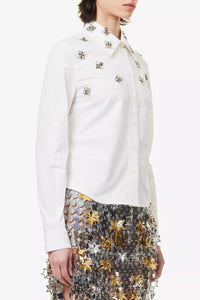 Cotton poplin shirt - White