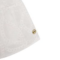 Robe à broderie anglaise en coton - Blanc
