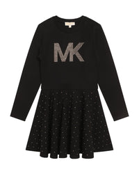 Long-sleeved dress - Black