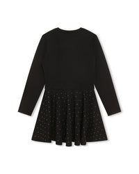 Long-sleeved dress - Black