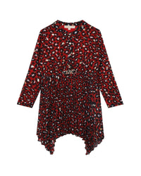 Robe chemise avec logo - Rouge Profon