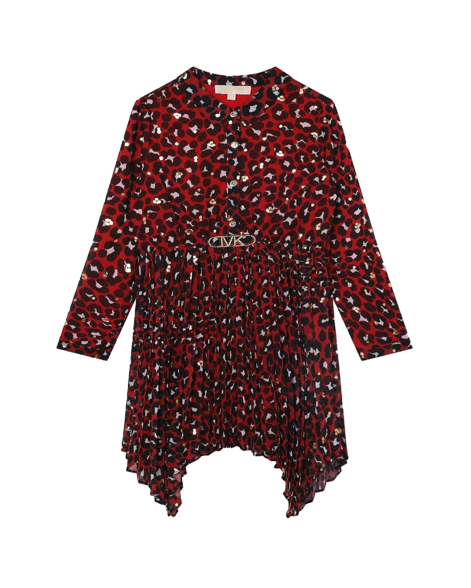 Robe chemise avec logo - Rouge Profon
