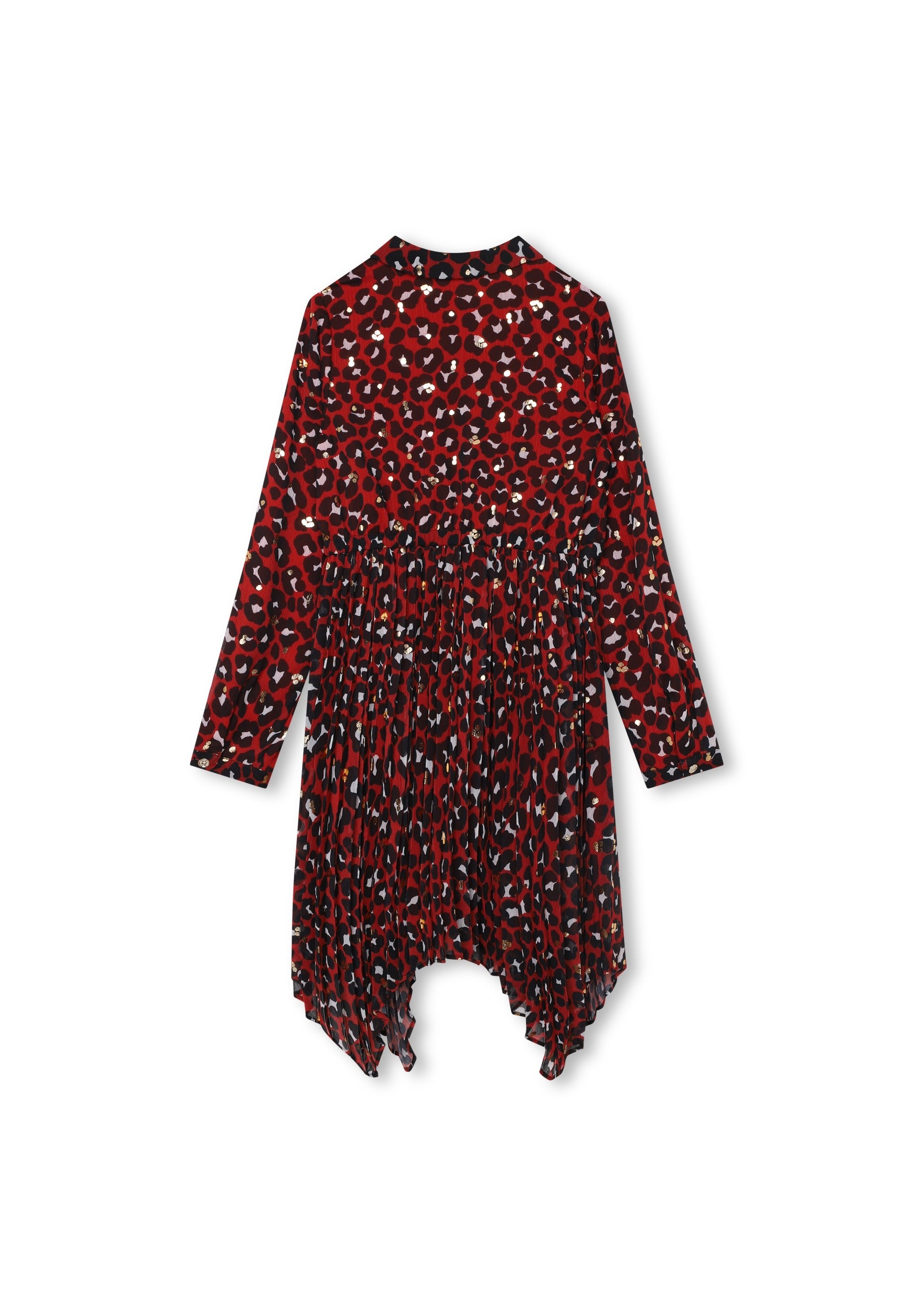 Robe chemise avec logo - Rouge Profon