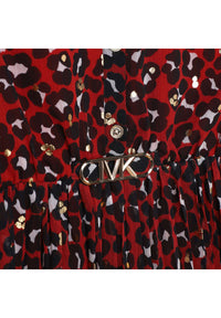 Robe chemise avec logo - Rouge Profon