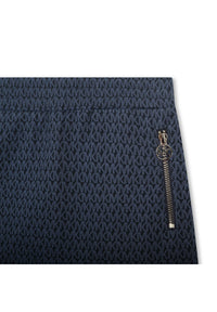 Patterned pencil skirt - Cargo Blue