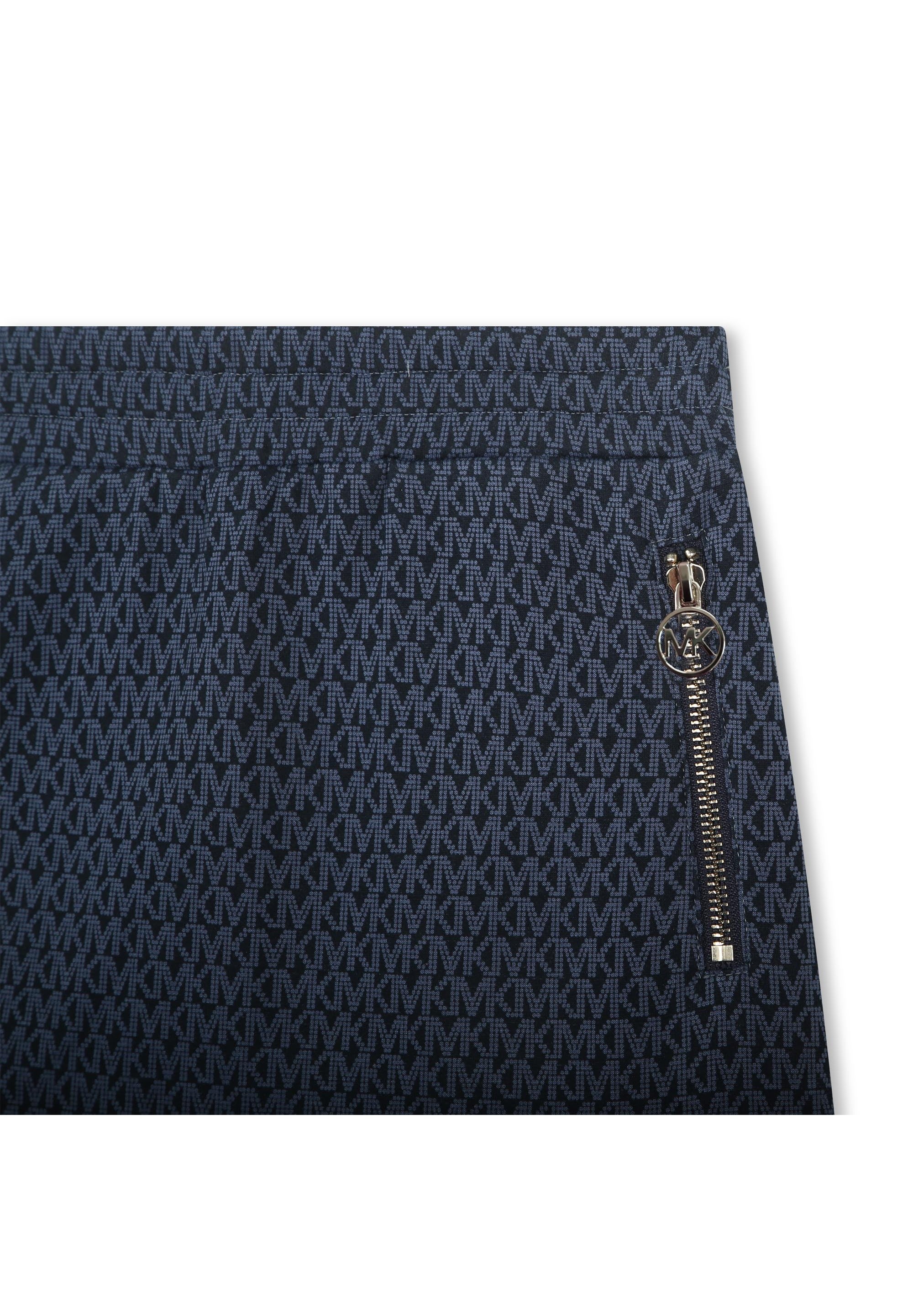 Patterned pencil skirt - Cargo Blue
