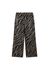 Pantalon large motif chaînes - Black