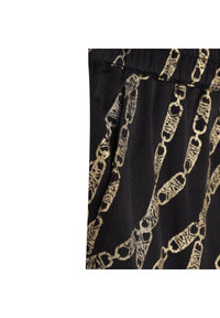 Pantalon large motif chaînes - Black