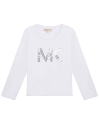 T-shirt manches longues en coton - Blanc