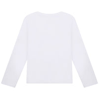 T-shirt manches longues en coton - Blanc
