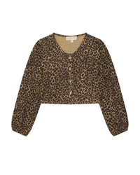 Blouse à manches longues léopard - Coton