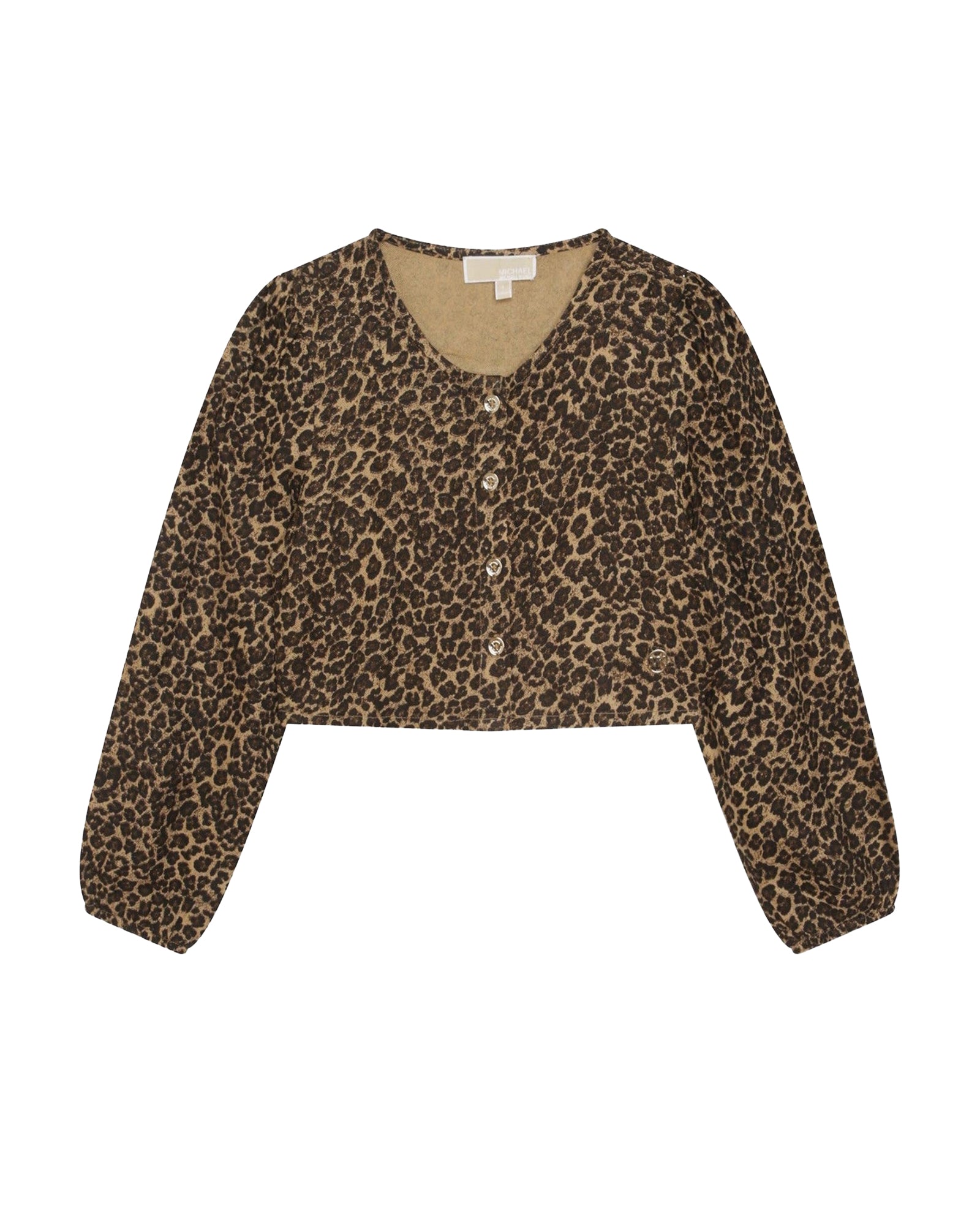 Blouse à manches longues léopard - Coton