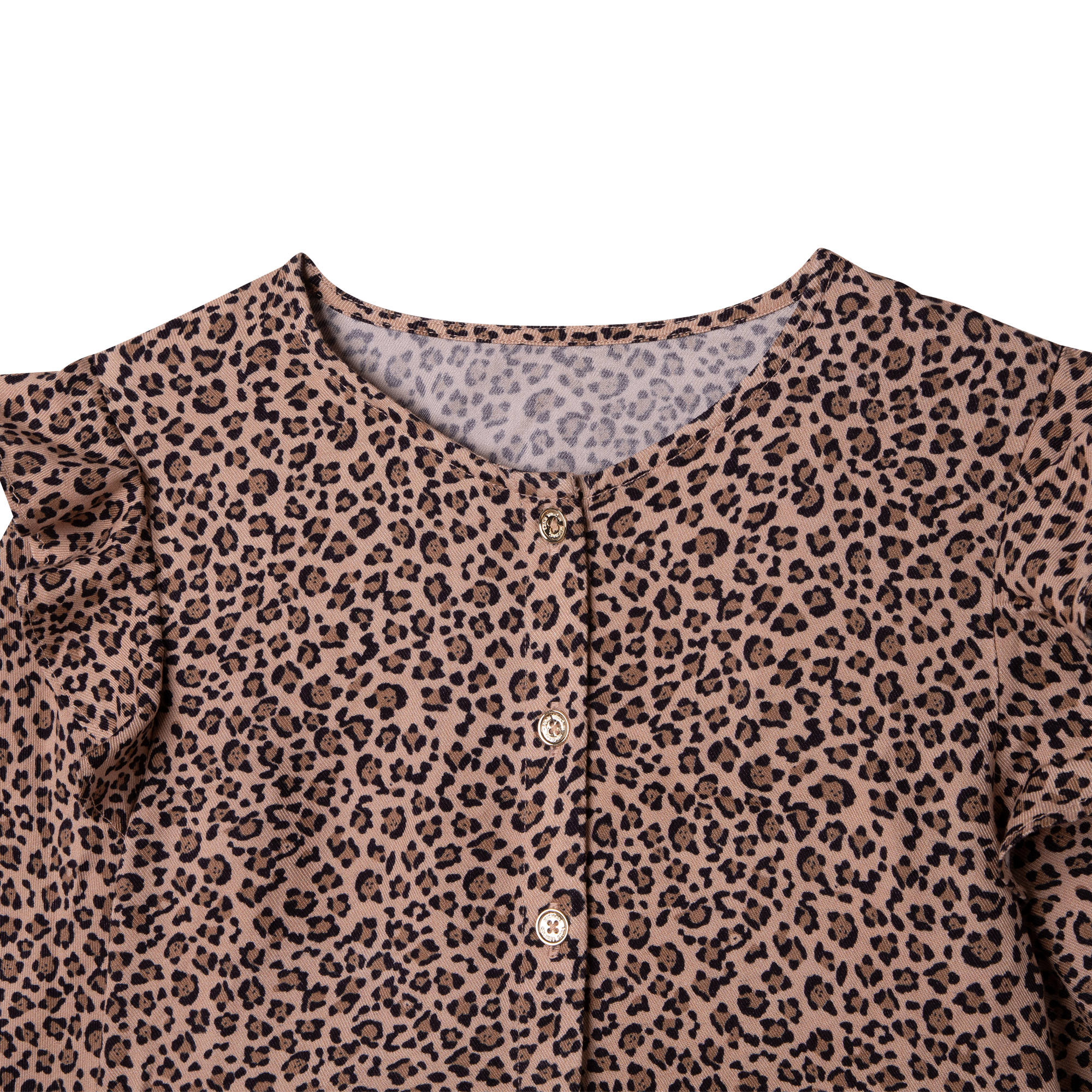 Blouse à manches longues léopard - Coton
