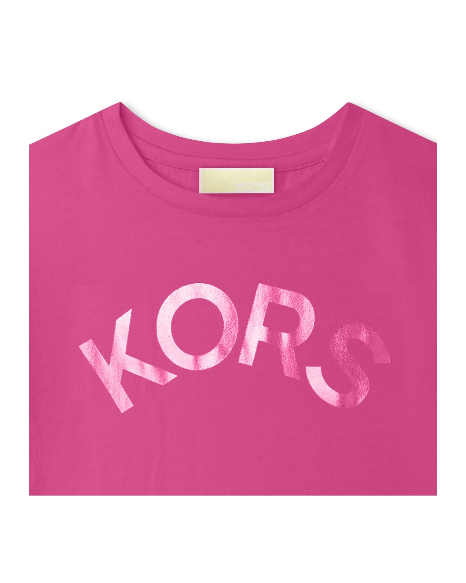 T-shirt à manches courtes en coton - Fuxia