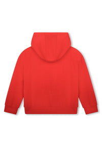 Sweat à capuche en coton - Rouge Profon