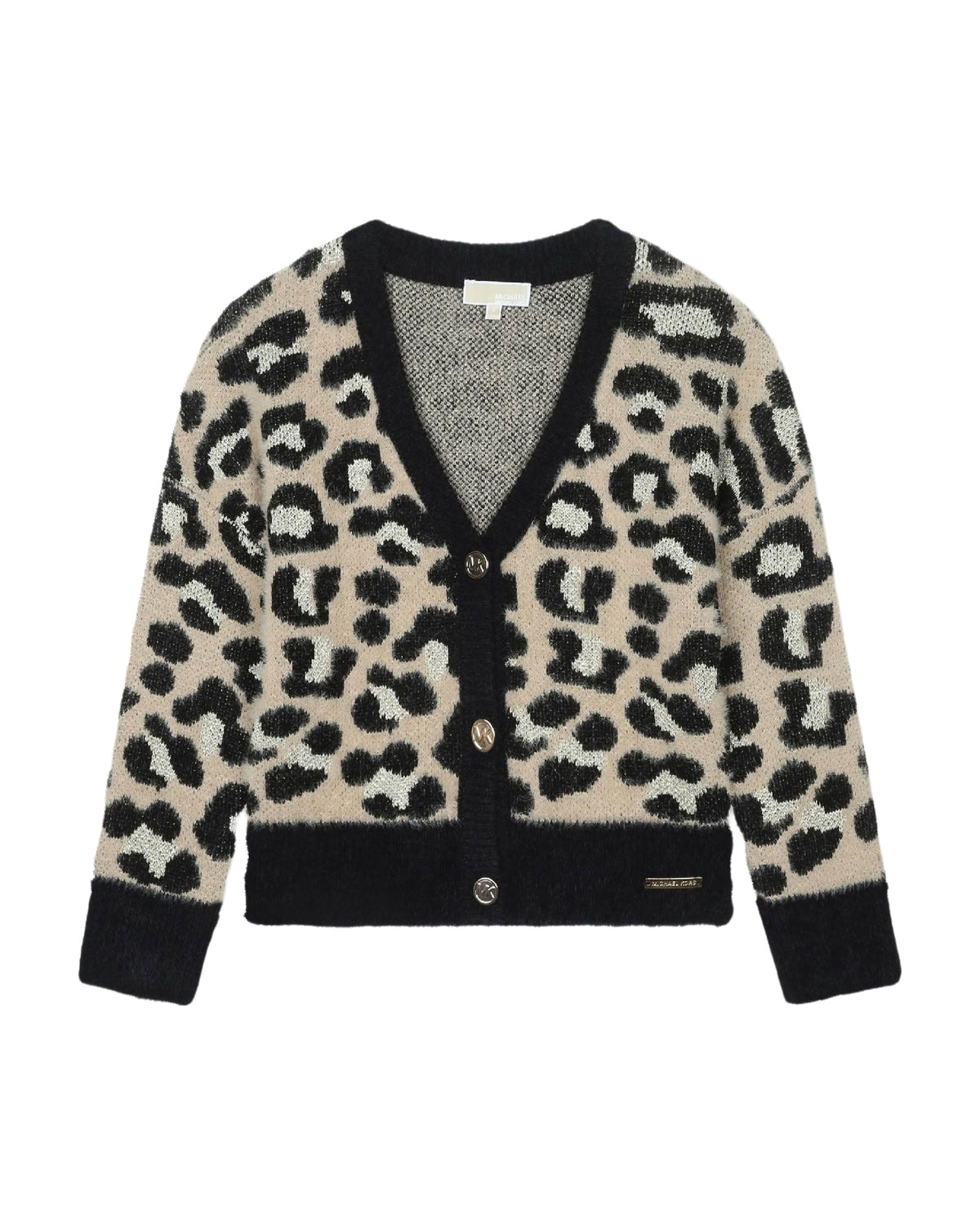Cardigan tricot - Écru Noir