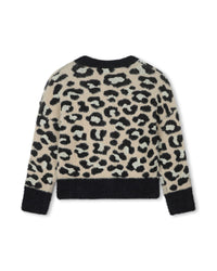 Cardigan tricot - Écru Noir