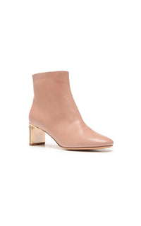 Rose / Bottines Delaunay 80 en cuir - Rose