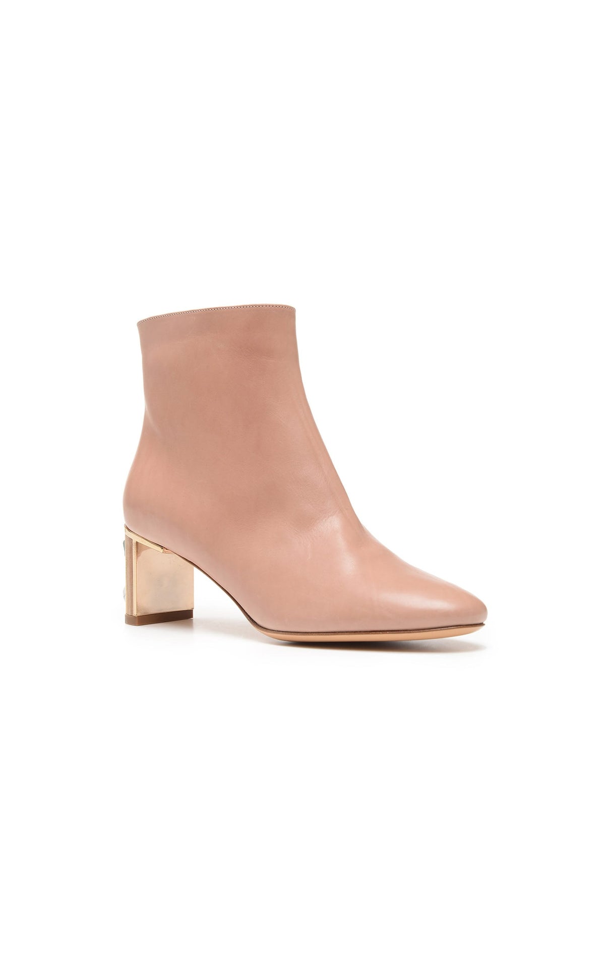 Rose / Bottines Delaunay 80 en cuir - Rose