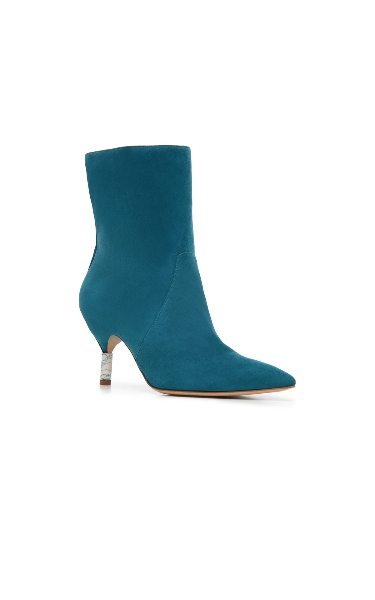 Teal Blue / Bottines Mariana 80 en cuir - Teal Blue