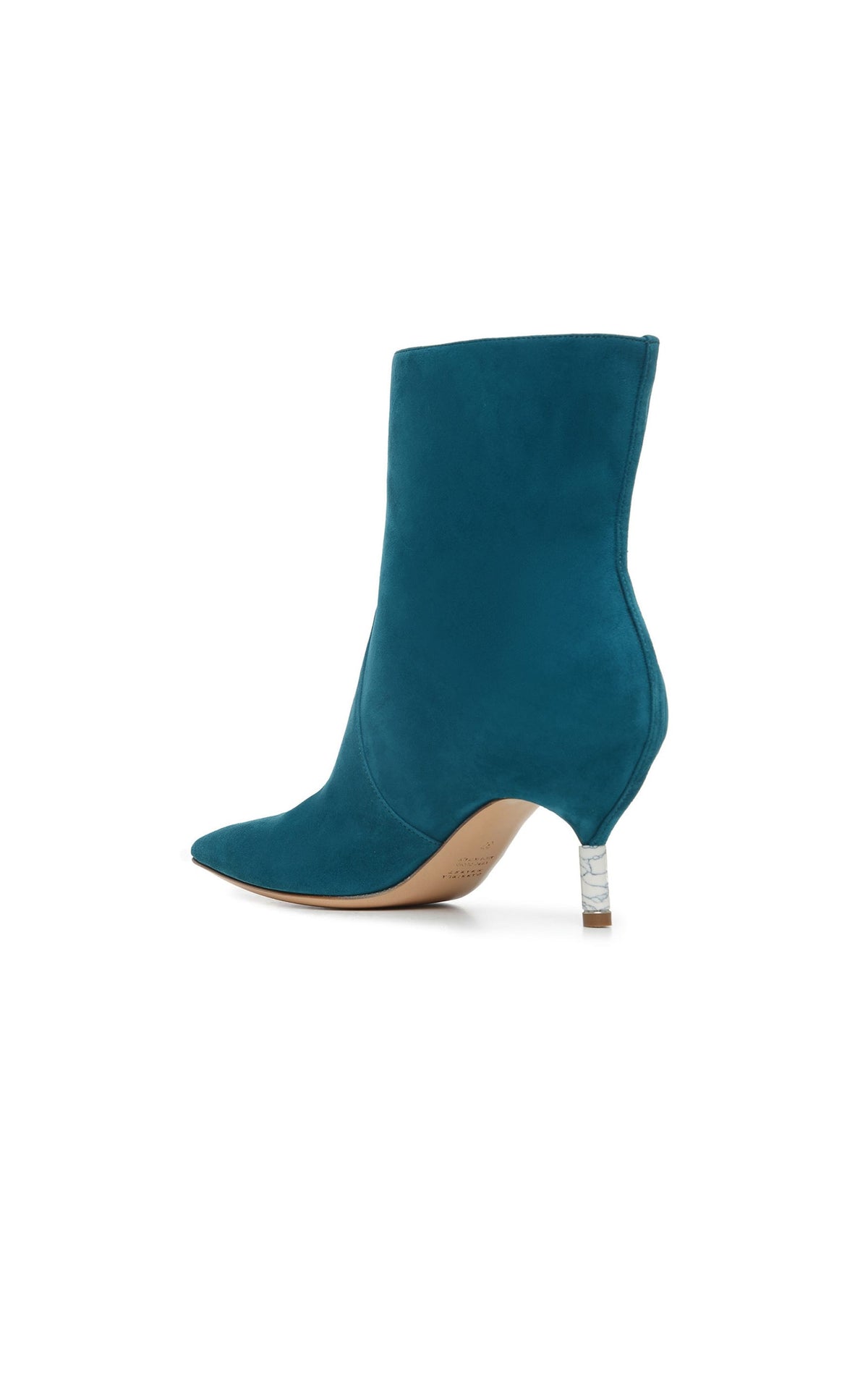Teal Blue / Bottines Mariana 80 en cuir - Teal Blue