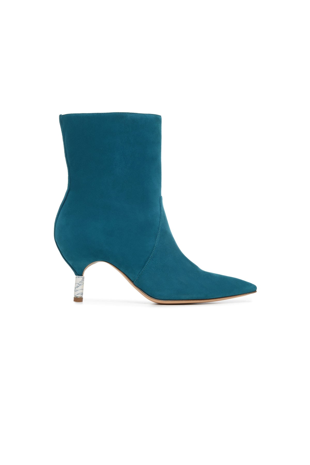 Mariana - Suede en teal bleu daim