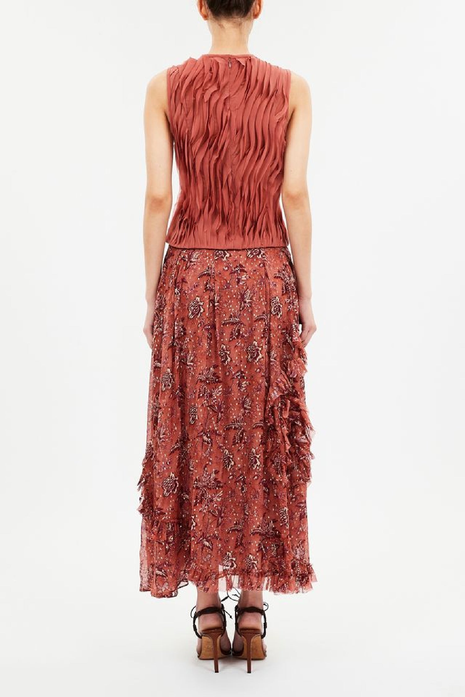 Top Celina sans manches - Chestnut