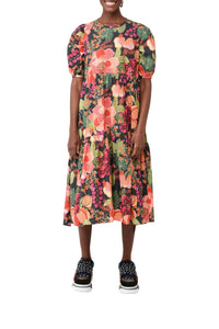 Robe midi Fruit Floral - Multicolore