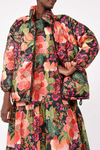 Robe midi Fruit Floral - Multicolore