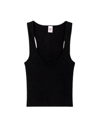 Hanes cut-out tank top - Black