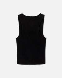 Hanes cut-out tank top - Black