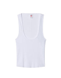 Hanes cut-out tank top - Optic White
