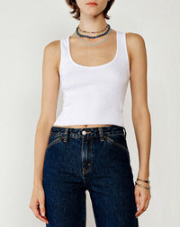 Hanes cut-out tank top - Optic White