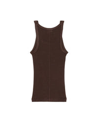 Hanes ribbed tank top - Cocoa