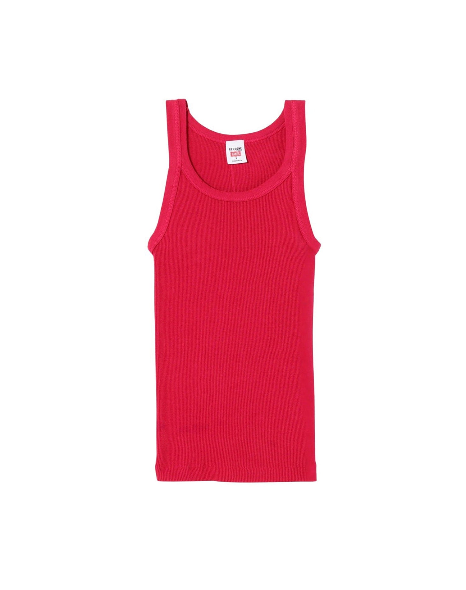 Hanes ribbed tank top - Dragon Fruit