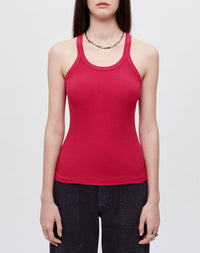 Hanes ribbed tank top - Dragon Fruit