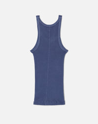 Hanes ribbed tank top - Faded Blue