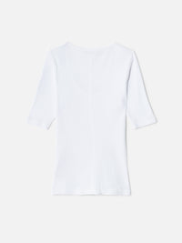 Hanes ribbed T-shirt - Optic White