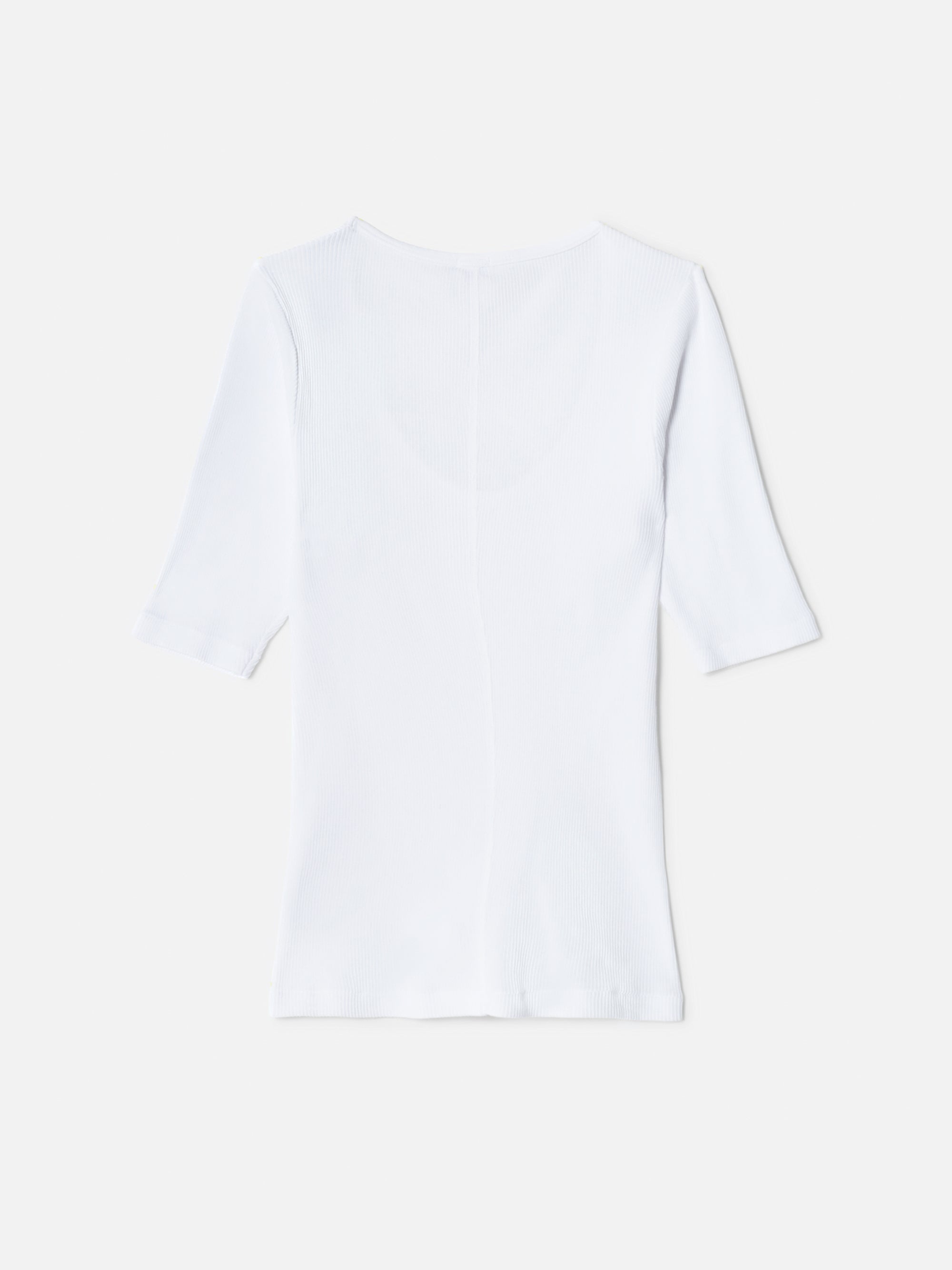 Hanes ribbed T-shirt - Optic White