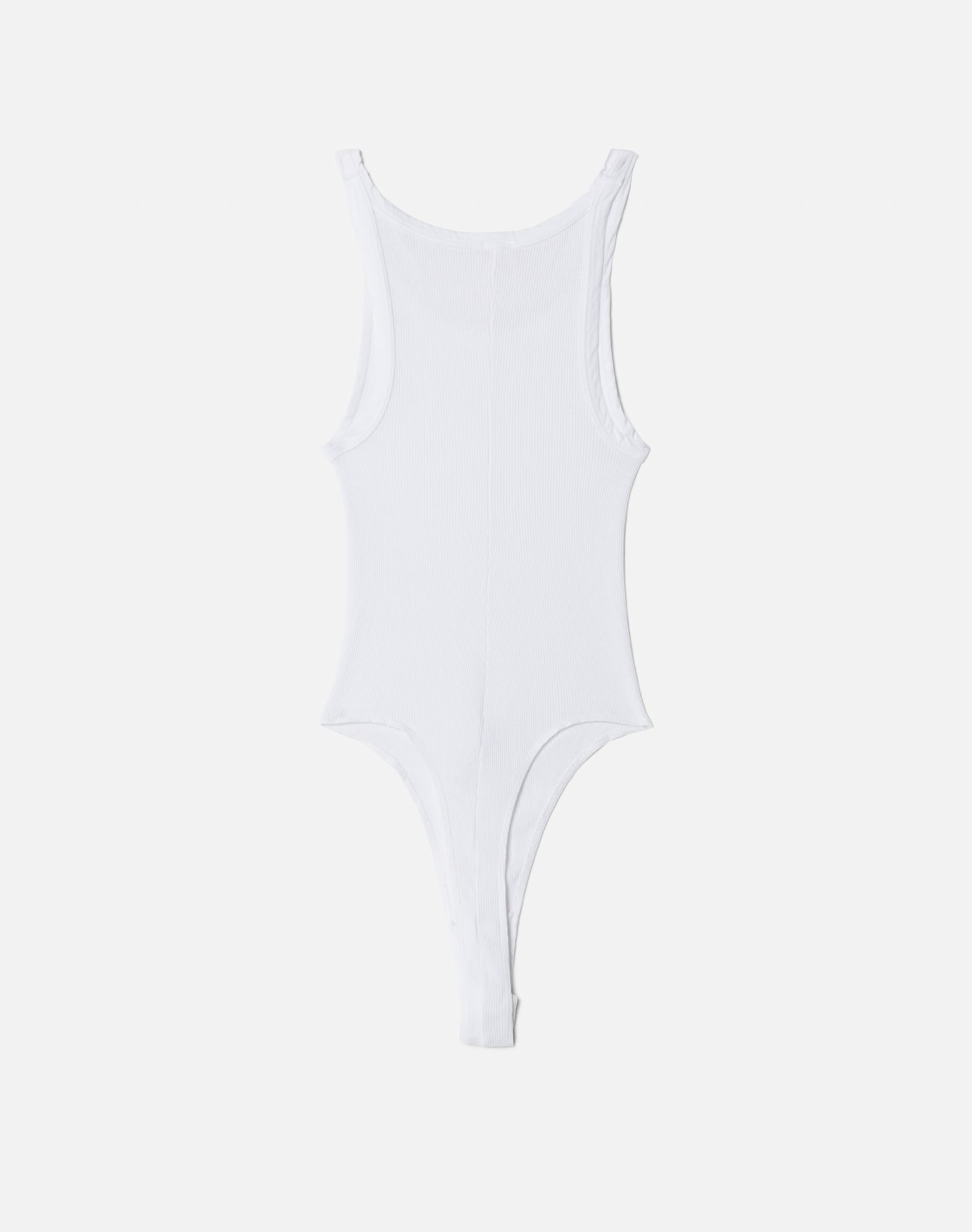 Ribbed tank bodysuit - Optic White