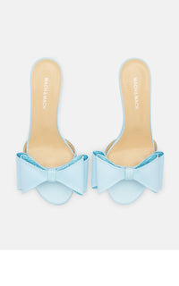 Le Cadeau 65 silk mules - Sky Blue