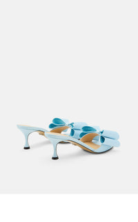 Le Cadeau 65 silk mules - Sky Blue