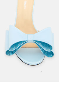 Le Cadeau 65 silk mules - Sky Blue