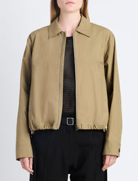 Veste Emerson en popeline de coton - Drab