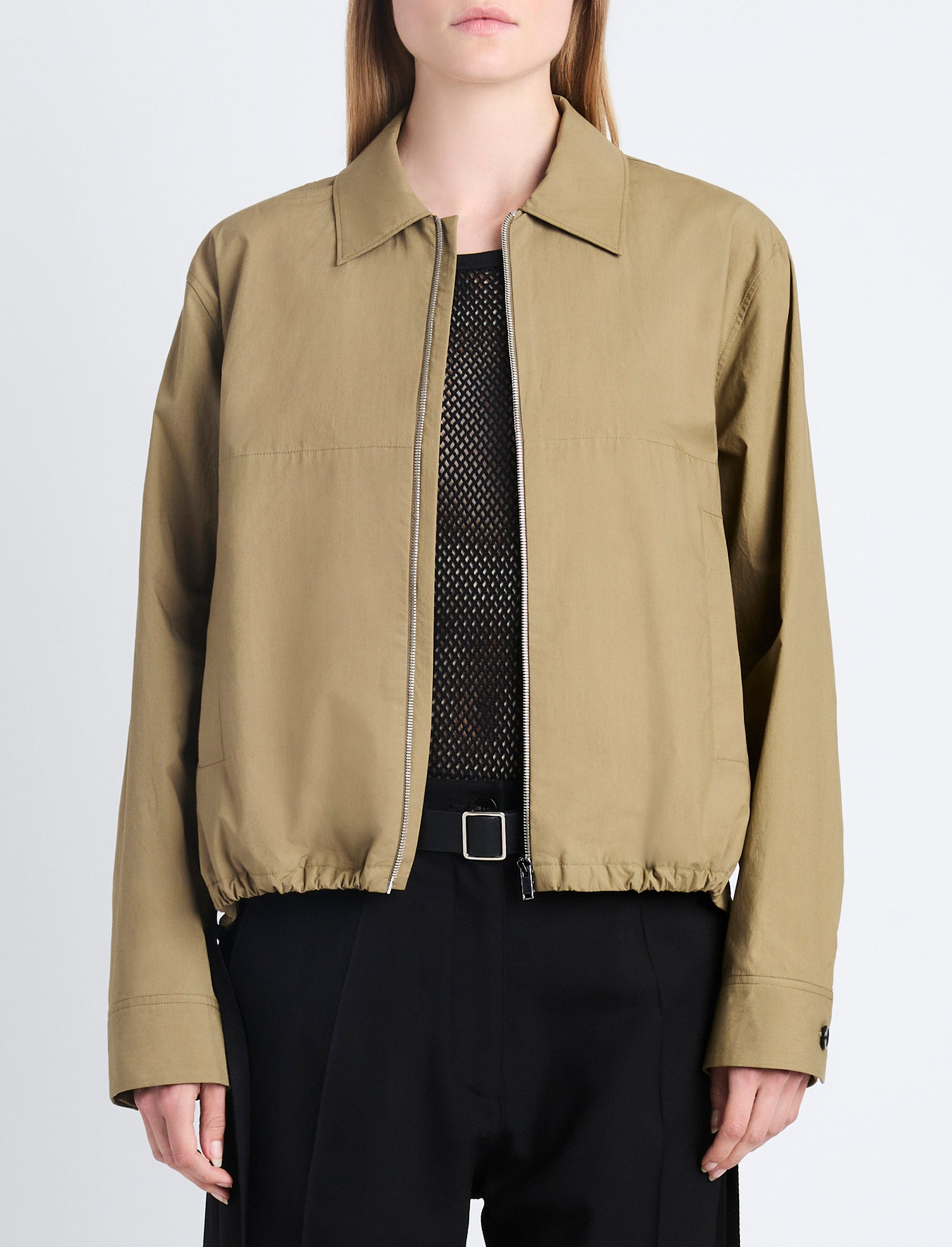 Veste Emerson en popeline de coton - Drab