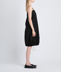 Robe à ourlet froncé - Noir