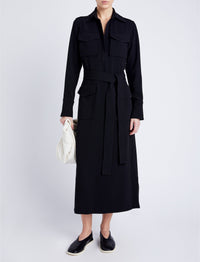 Robe Vanessa en crêpe - Black