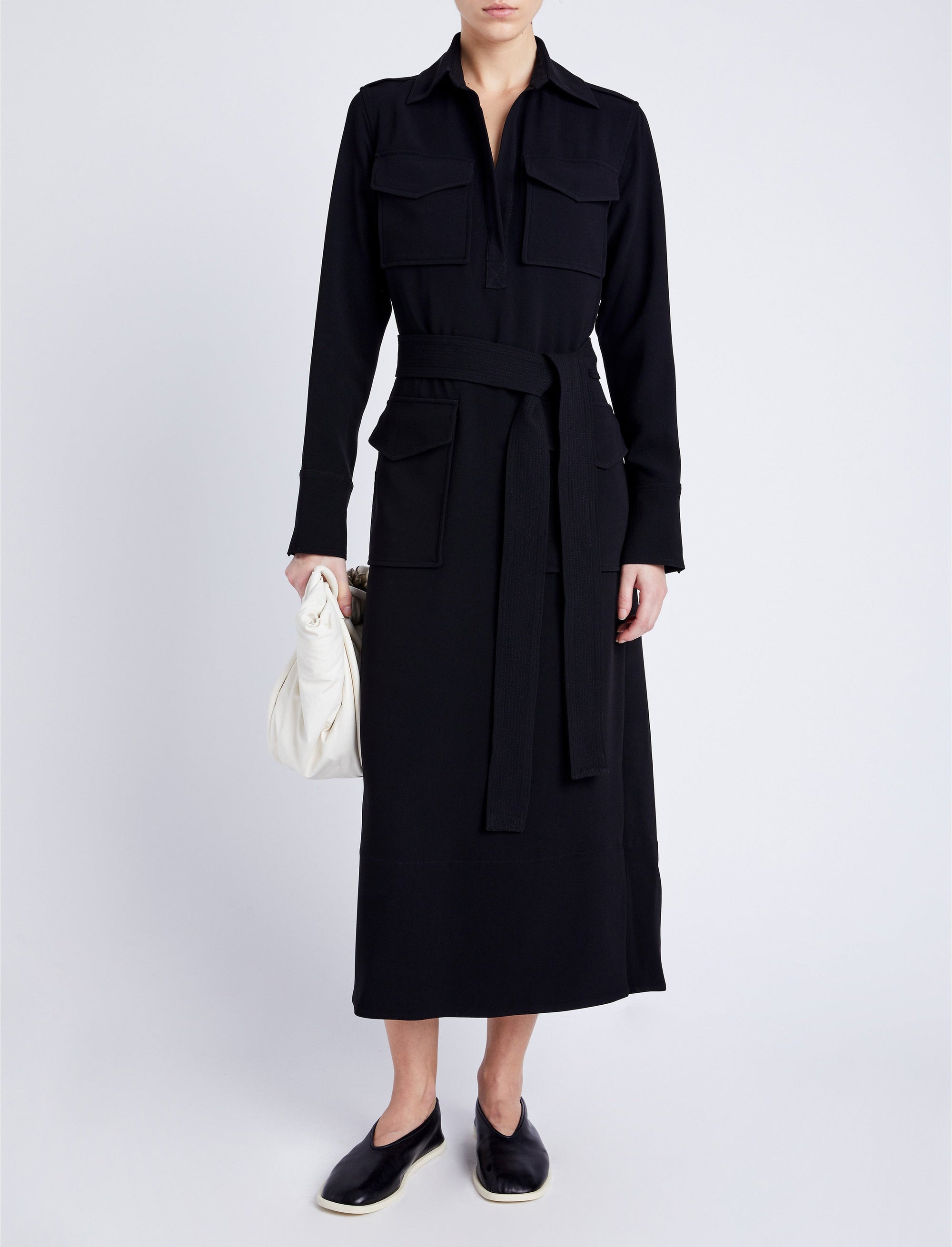 Robe Vanessa en crêpe - Black