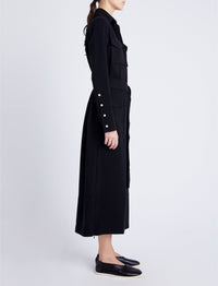 Robe Vanessa en crêpe - Black