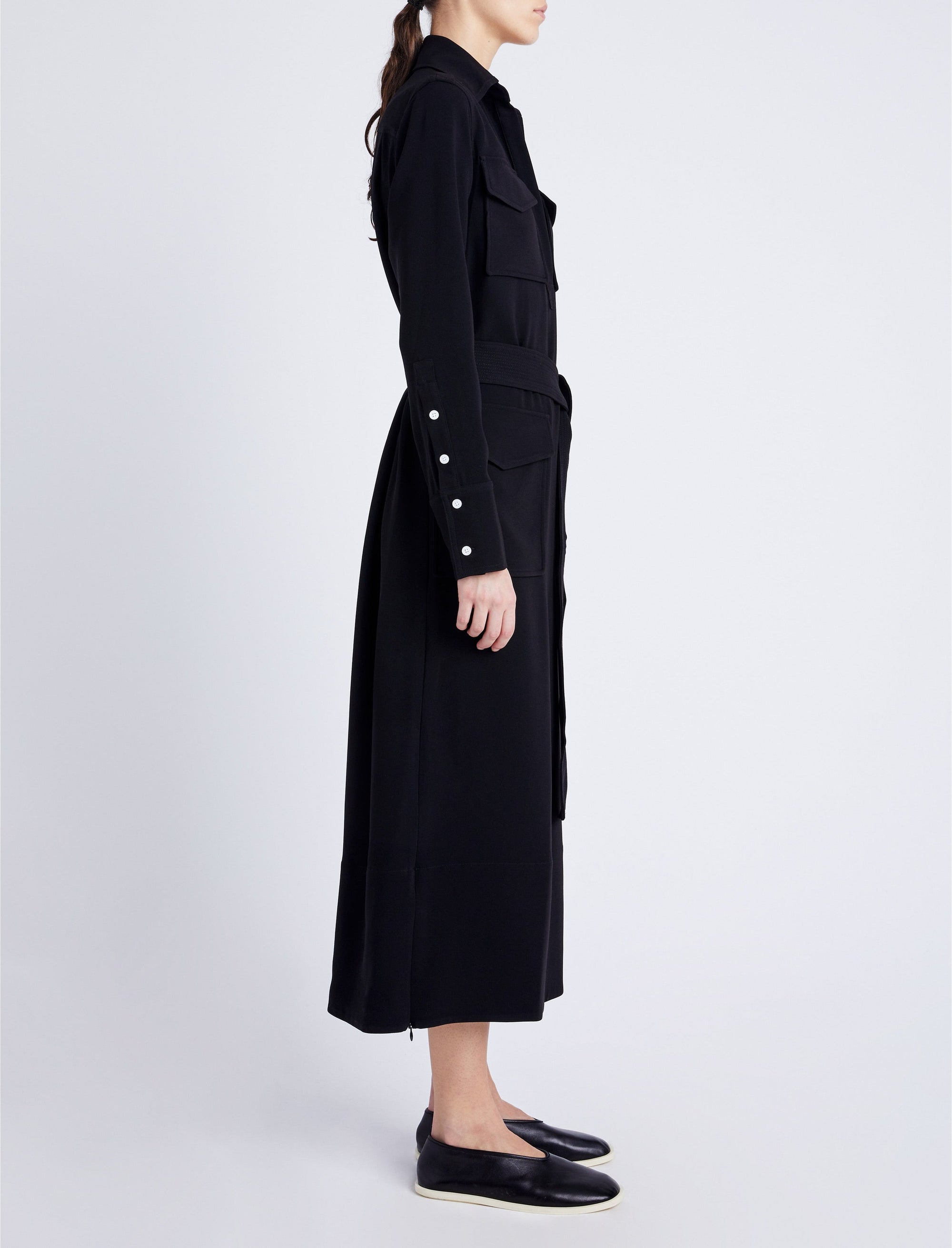 Robe Vanessa en crêpe - Black